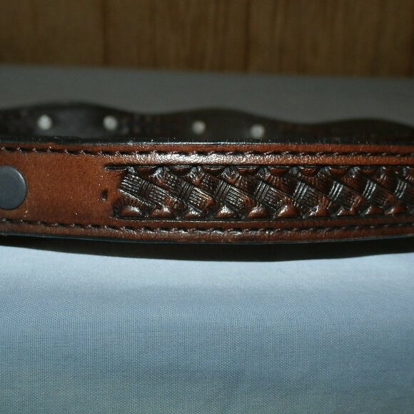 Grants Brown Braided Leather Western Belt with silver Conchos size 36 - Picture 9 of 15
